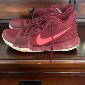 Nike Burgundy Basketball Shoes